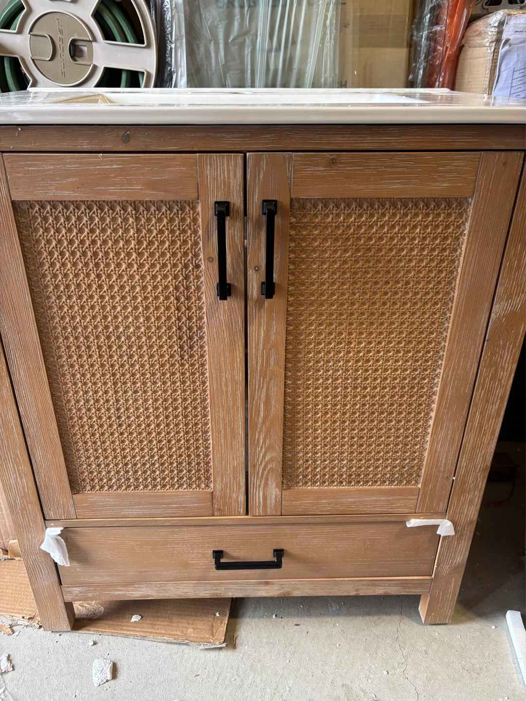 Antique Bathroom Vanity with Sink - photo 2