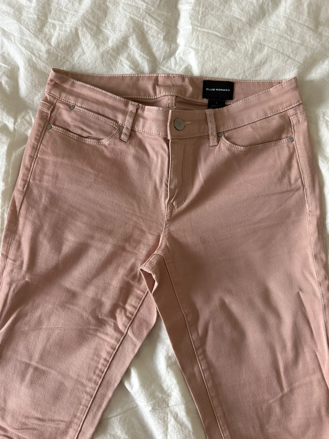 Club Monaco Rose Pink Skinny Jeans Size 6 - photo 2