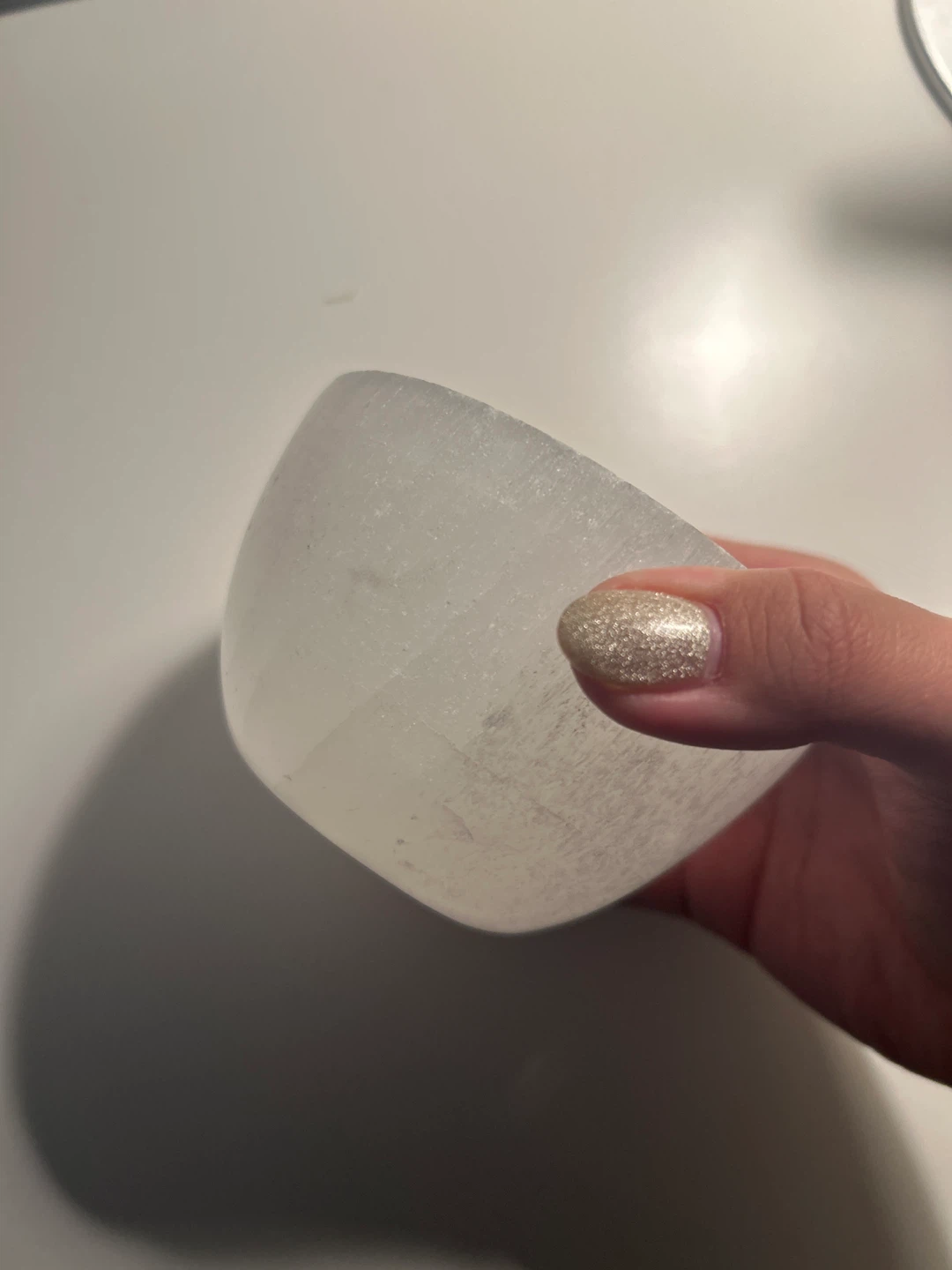 Selenite bowl - photo 2