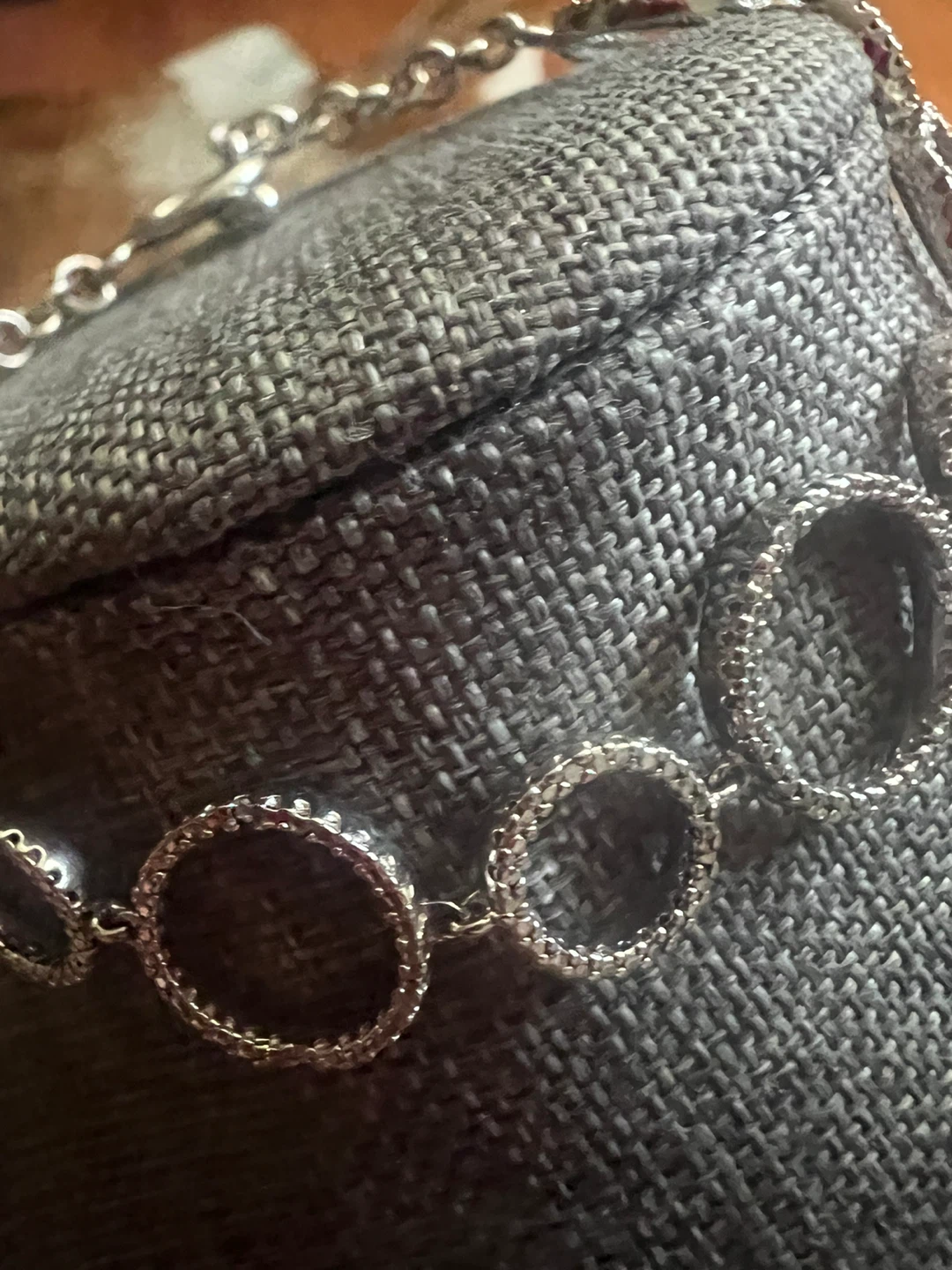 925  Sterling Silver Diamond Circles Toggle Bracelet