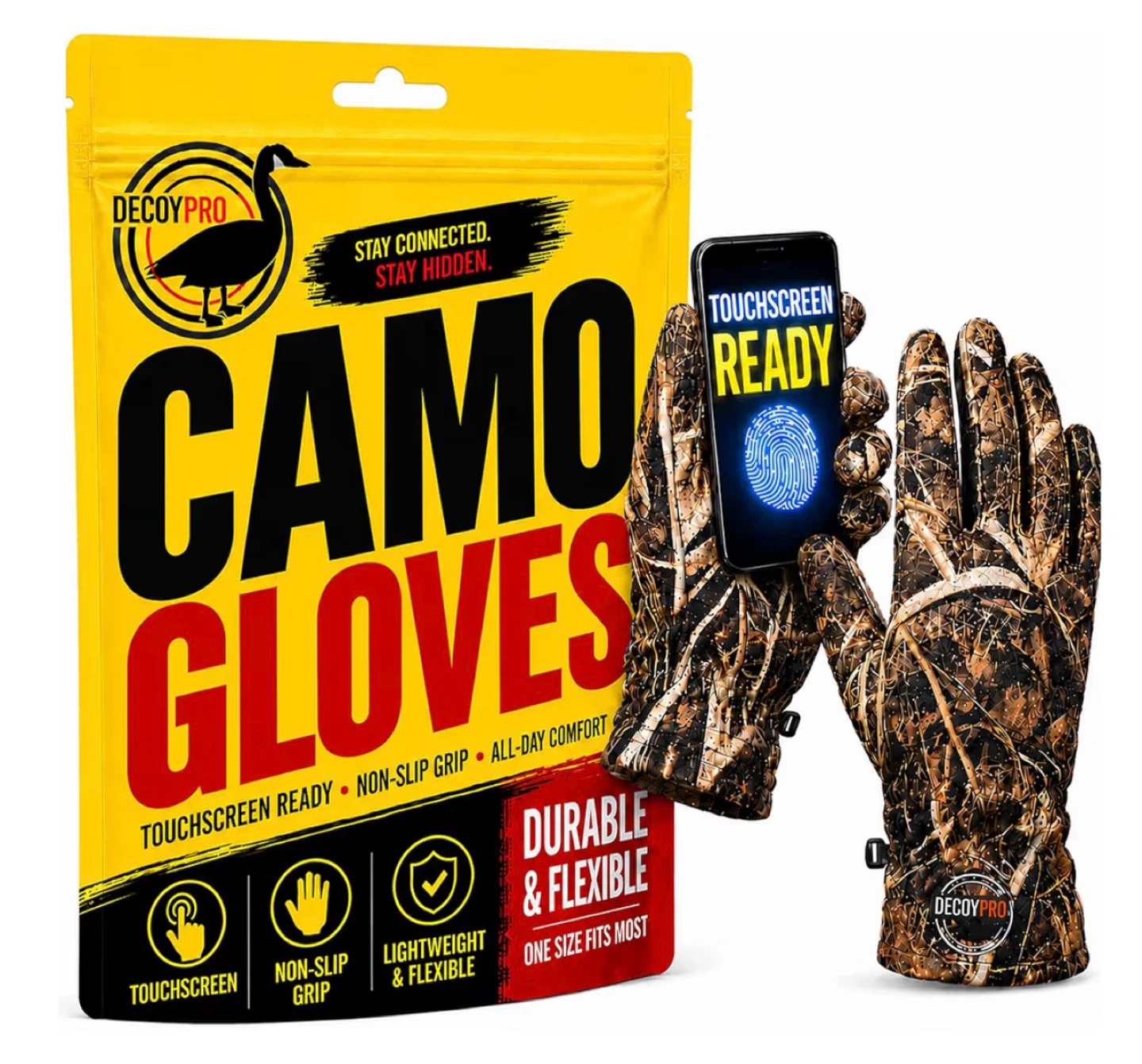 DecoyPro Camo Touchscreen Gloves