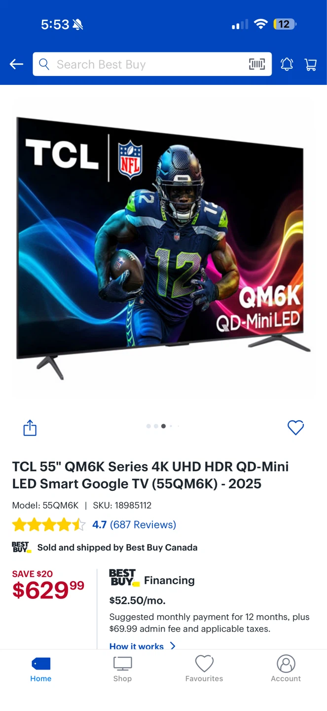 TCL 55" QM6 QD-Mini LED Smart Google TV - photo 3