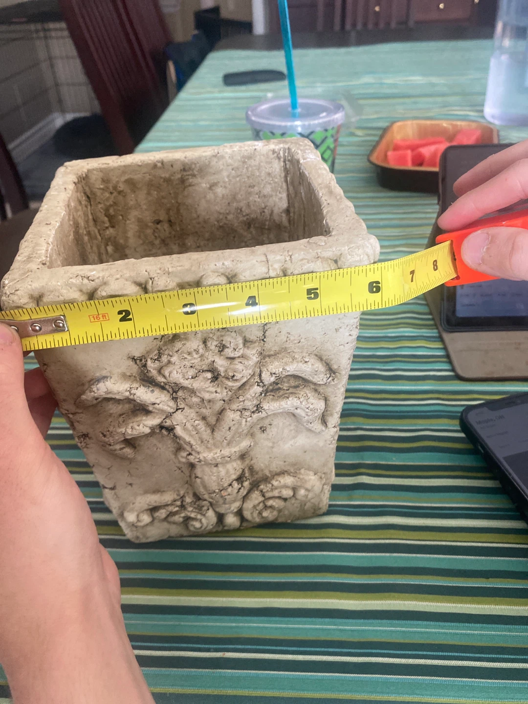 Decorative Stone Planter - photo 3