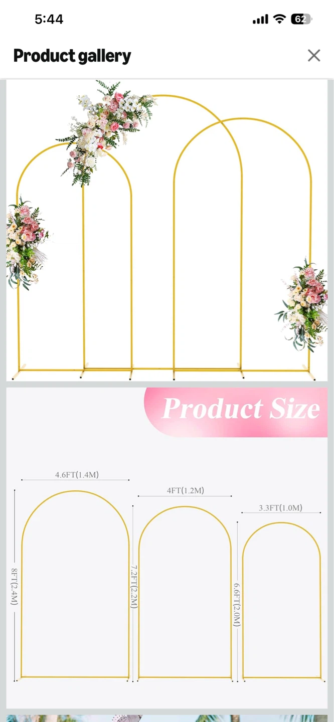 Wokceer Arch Backdrop Stand Set - photo 2