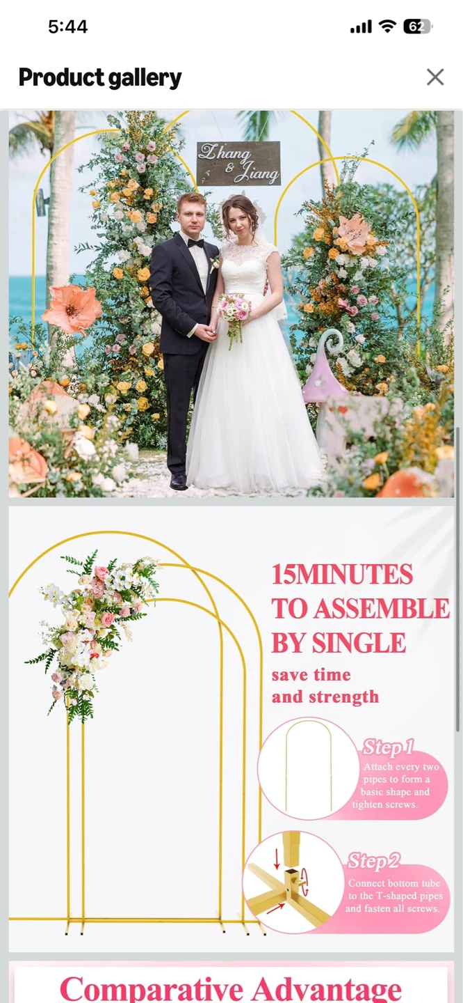 Wokceer Arch Backdrop Stand Set - photo 3