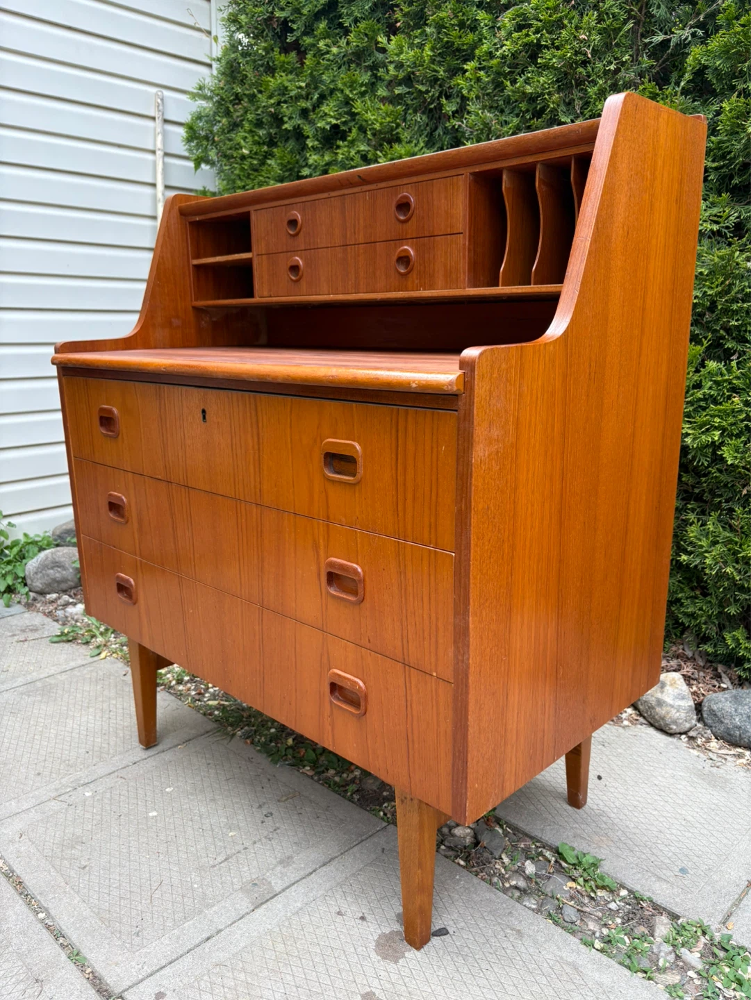 Swedish MCM Teak Secretary Desk - photo 4