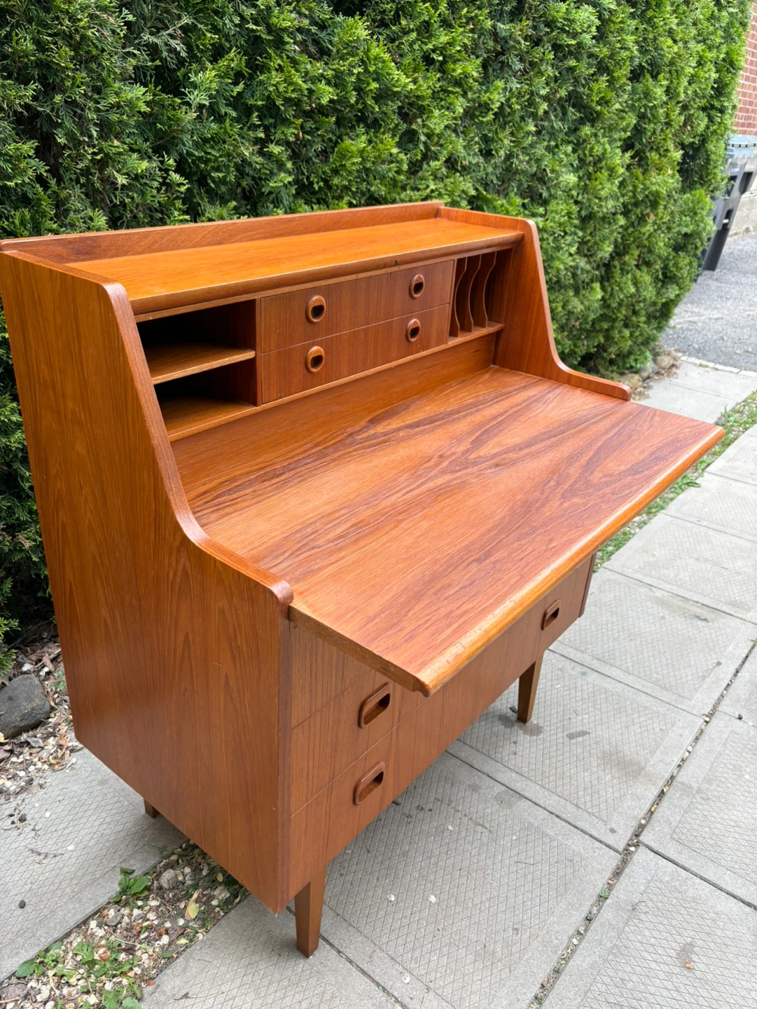 Swedish MCM Teak Secretary Desk - photo 5