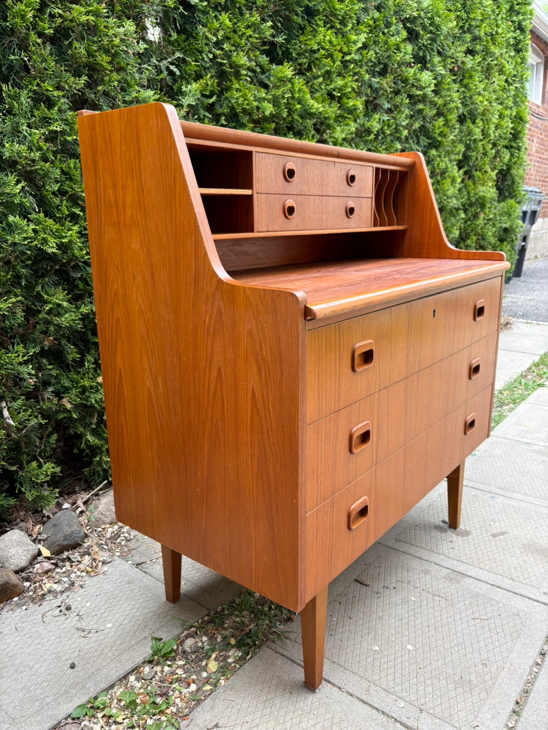 Swedish MCM Teak Secretary Desk - photo 3
