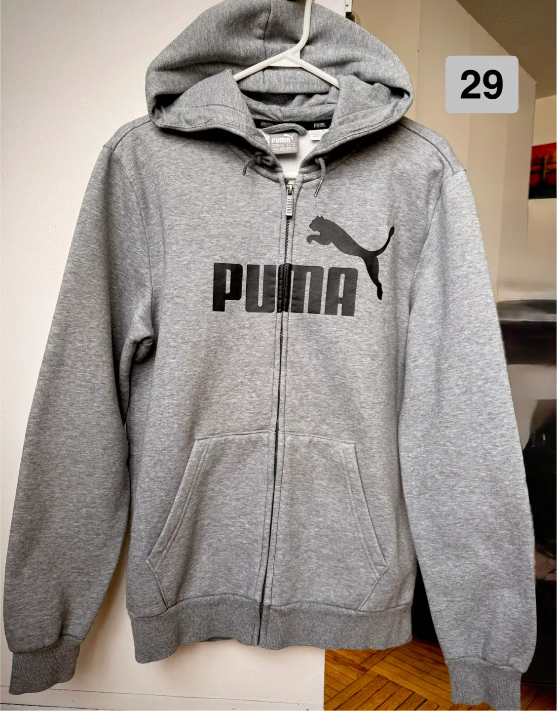 Puma Grey Full-Zip Hoodie