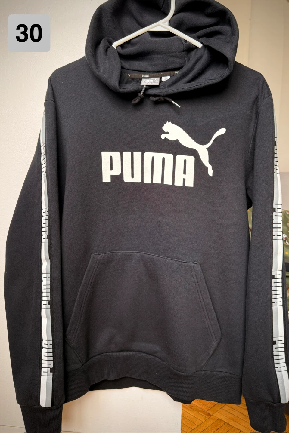 Puma Black Hoodie with Logo