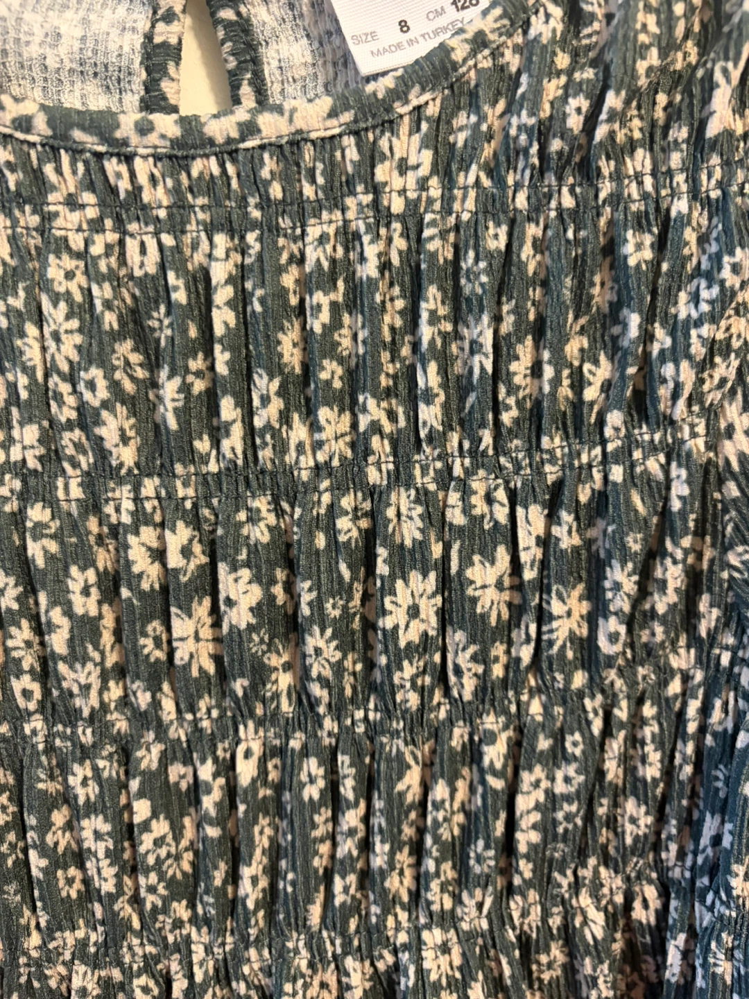 Zara Girls Smocked Floral Dress Size 8 - photo 3
