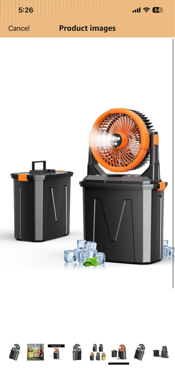 Portable Misting Fan Cooler - photo 3