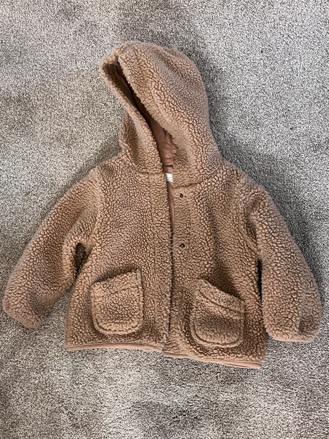 Little Earthling Teddy Fleece Hooded Jacket