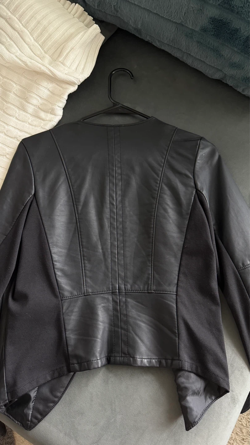 Dynamite Black Faux Leather Jacket - photo 4