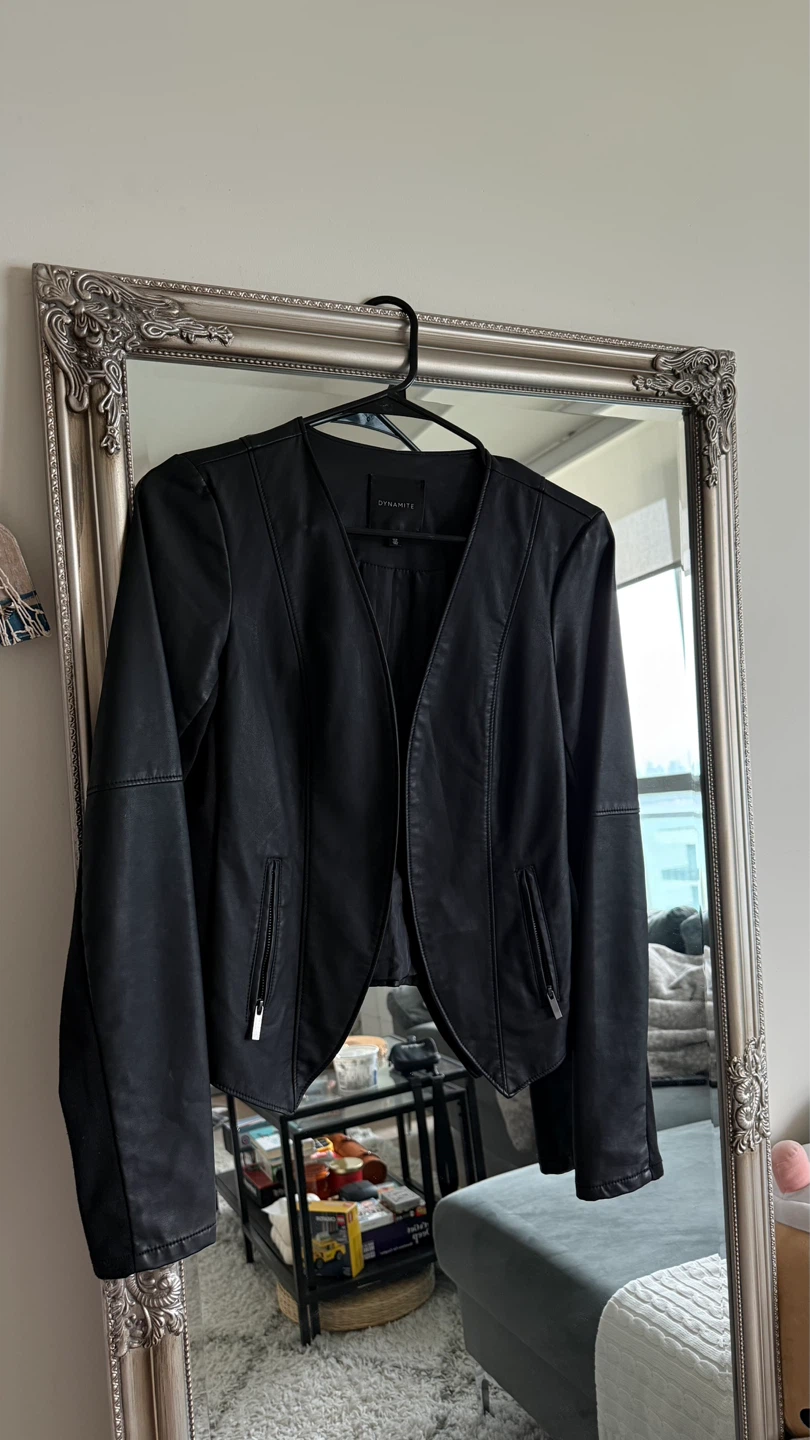 Dynamite Black Faux Leather Jacket - photo 5