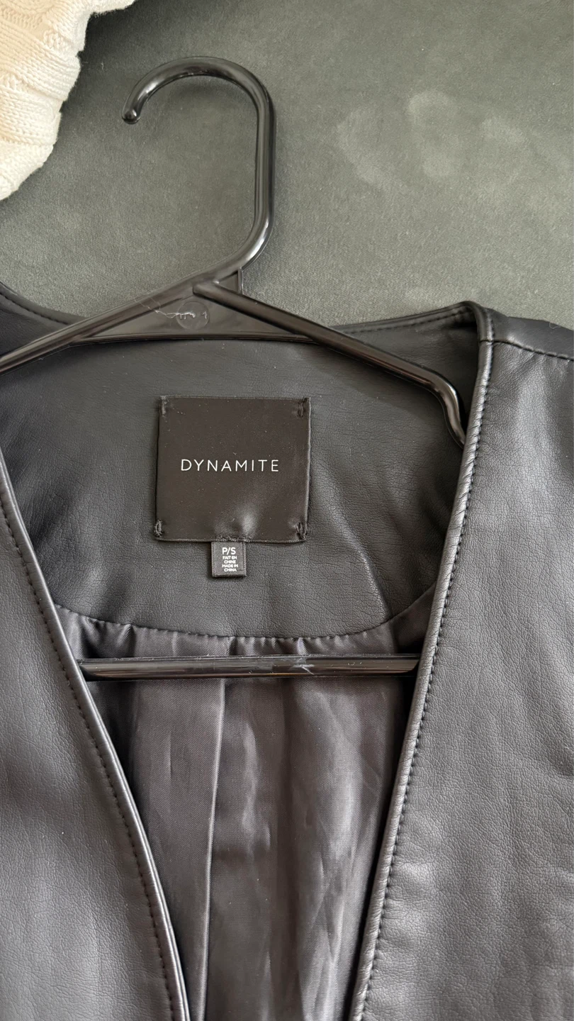 Dynamite Black Faux Leather Jacket - photo 2