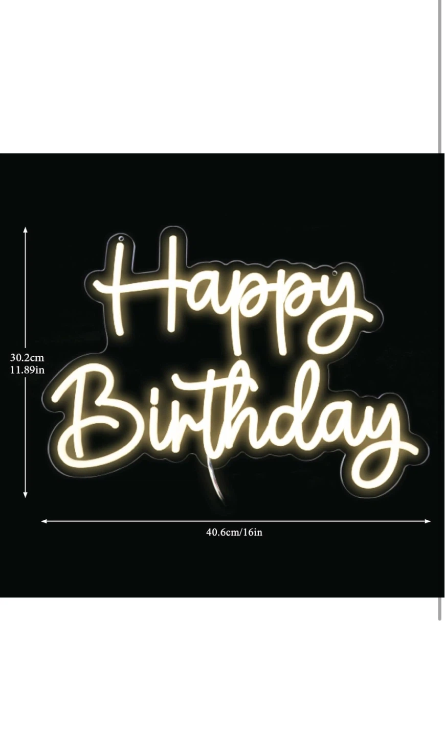 Happy Birthday Neon Sign - photo 4