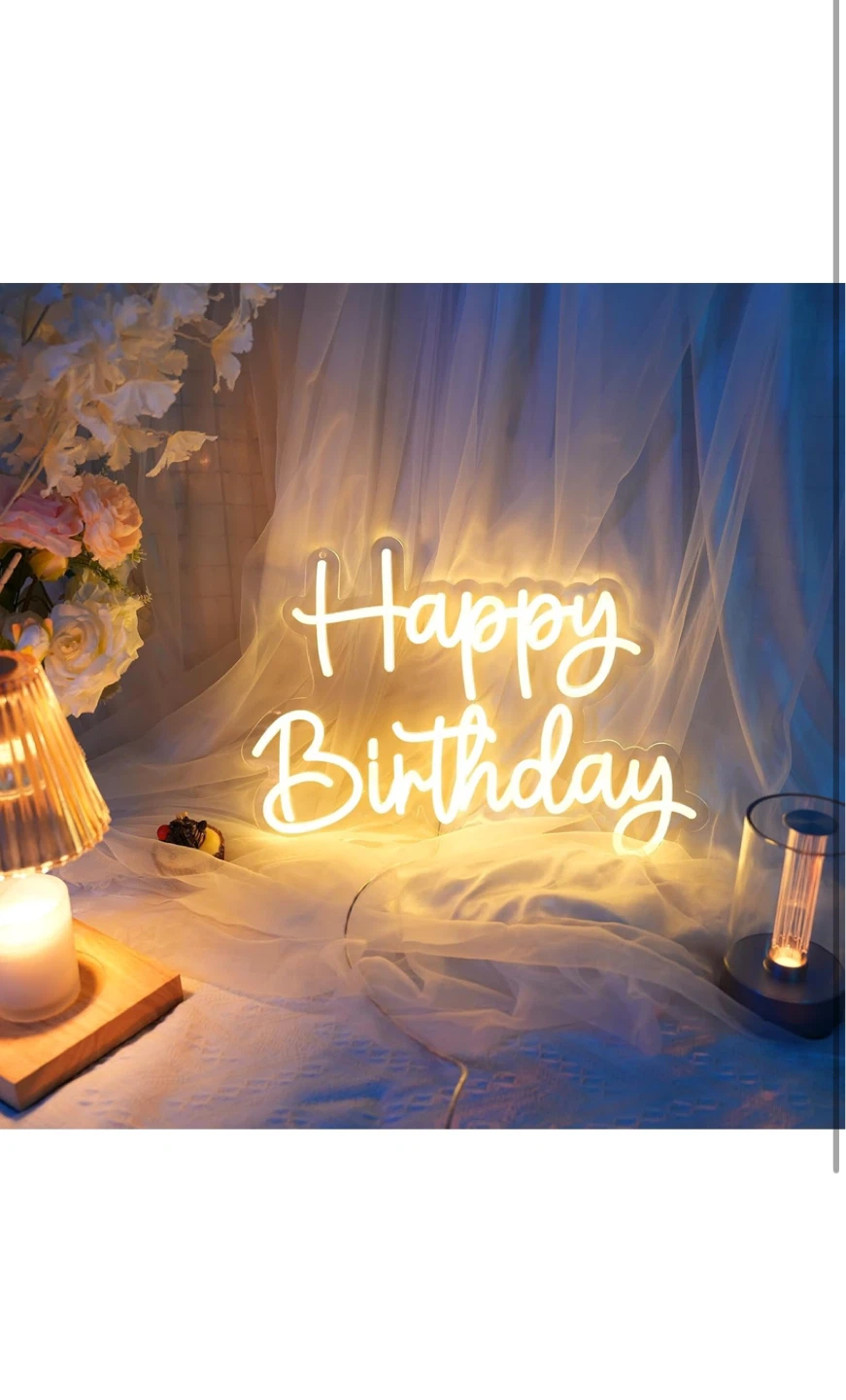 Happy Birthday Neon Sign - photo 2