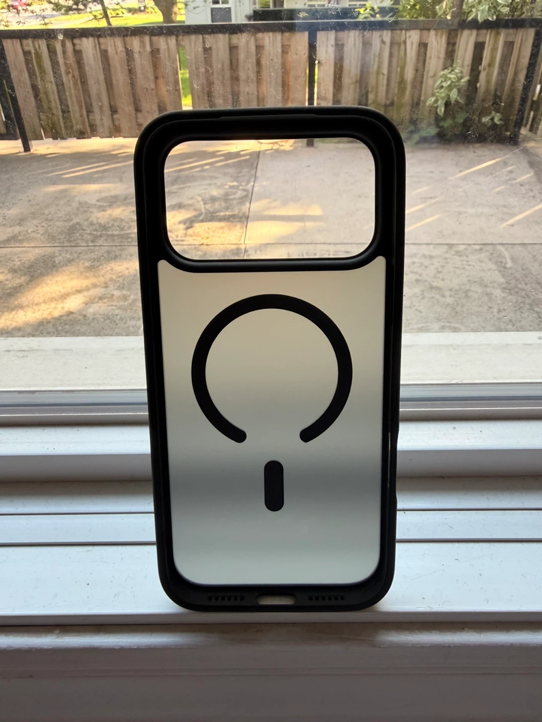 iPhone 14 Pro Case - Frosted Back with Black Frame