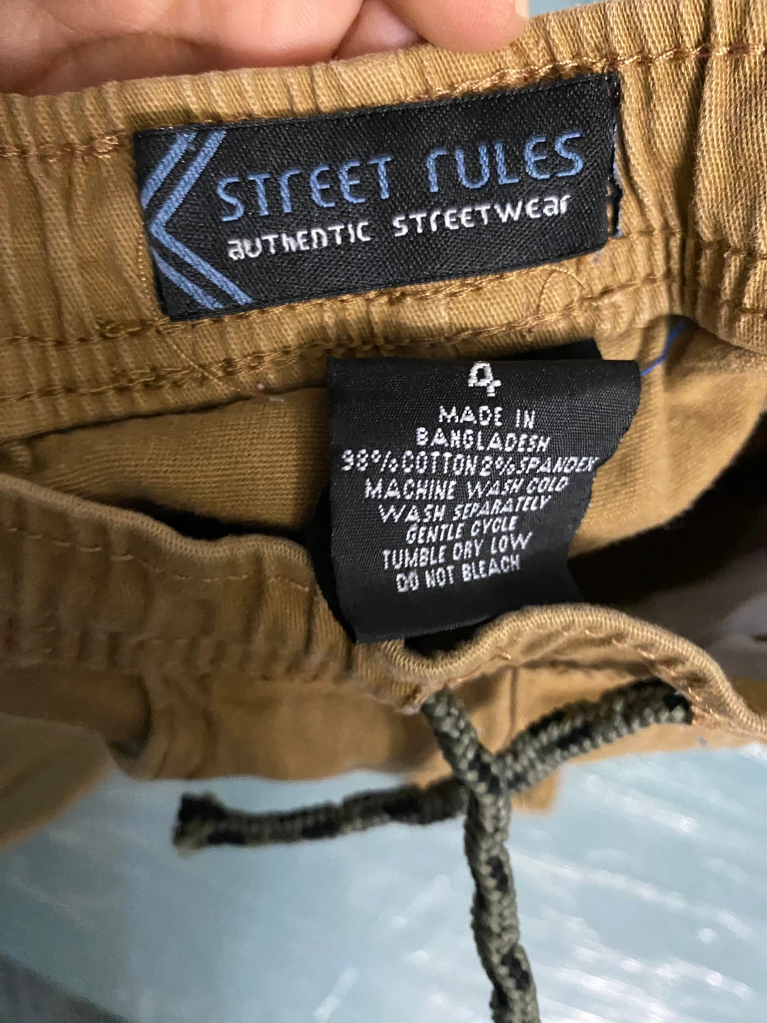 Street Rules Kids Tan Jogger Pants Size 4 - photo 2