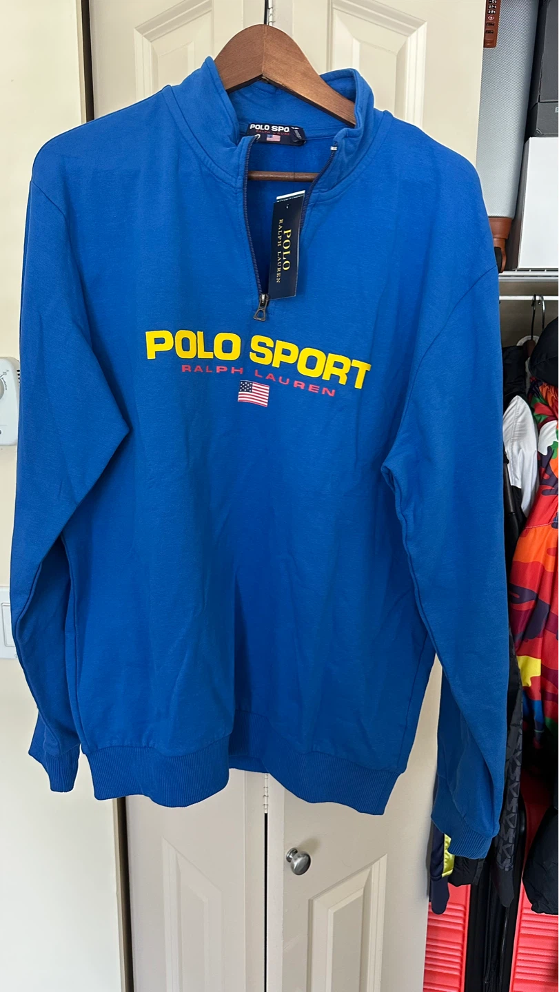 Polo Sport Ralph Lauren 1/4 Zip Sweatshirt XL Blue