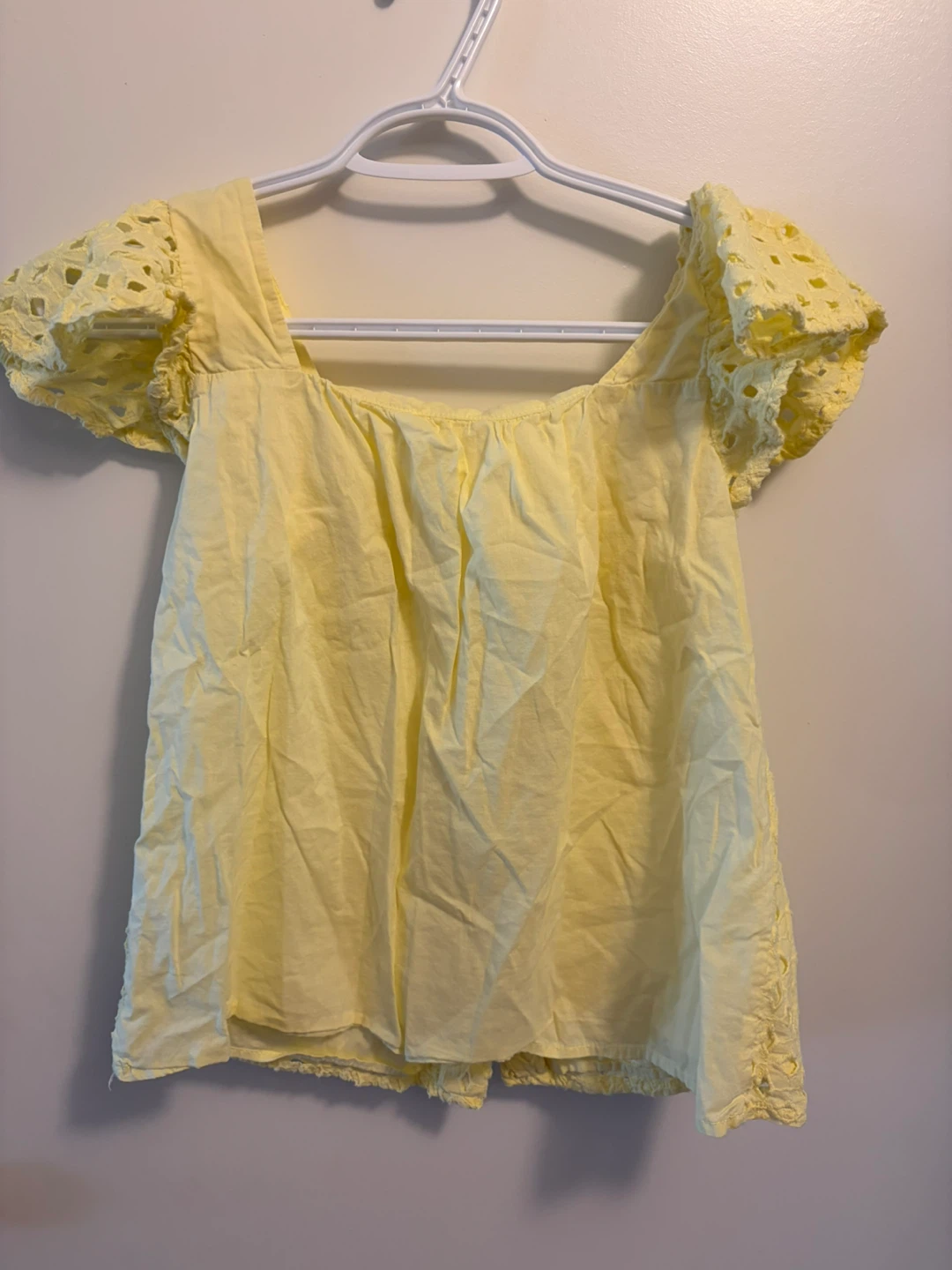 ZARA Kids Yellow Eyelet Blouse - photo 3