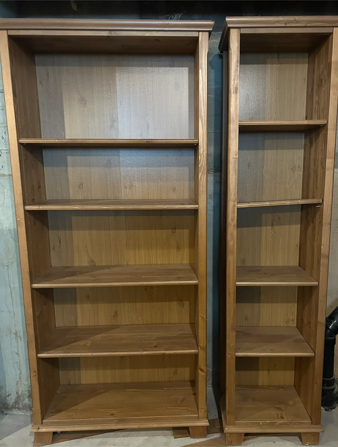 Wooden Bookshelf Set