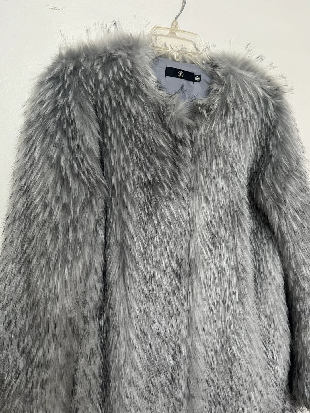 New Missguided Faux Fur Coat - Grey - Size US 2 - photo 5
