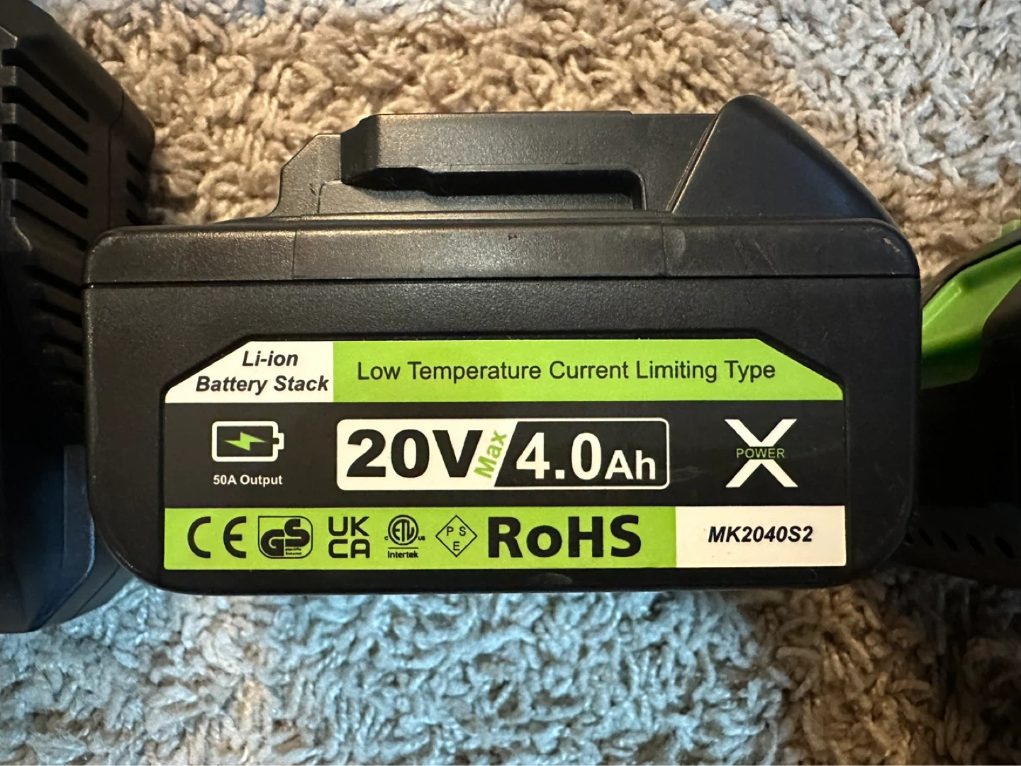 20V 4.0 Li-ion Battery Packs with Charger compatible with Makita