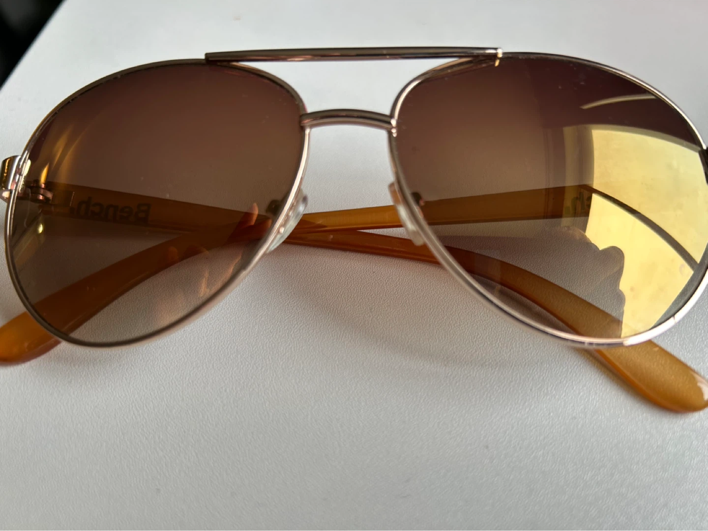 Bench Aviator Sunglasses - Rose Gold & Brown Gradient - photo 2