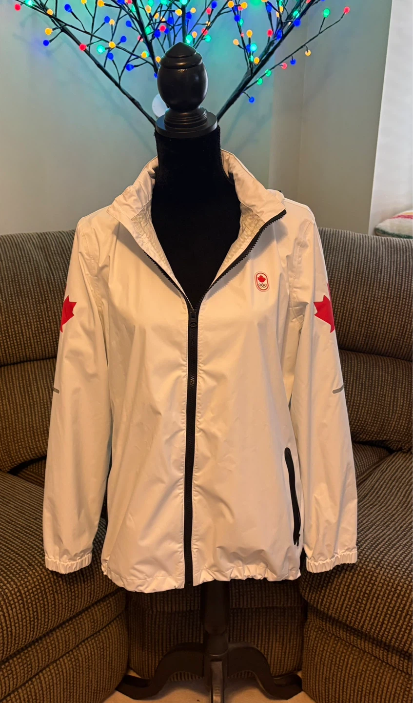 ✨✨HBC White Canada Olympic Track Jacket