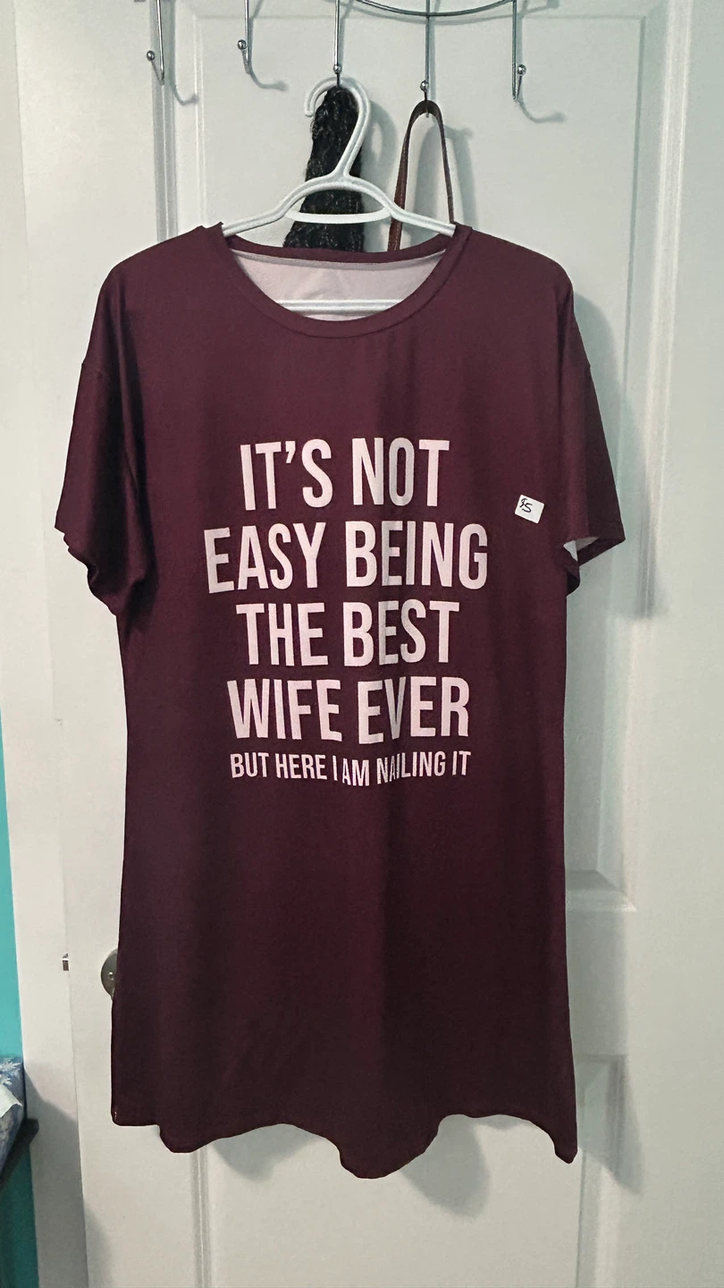 Large Women's "Best Wife Ever" nightgown/ sleepwear