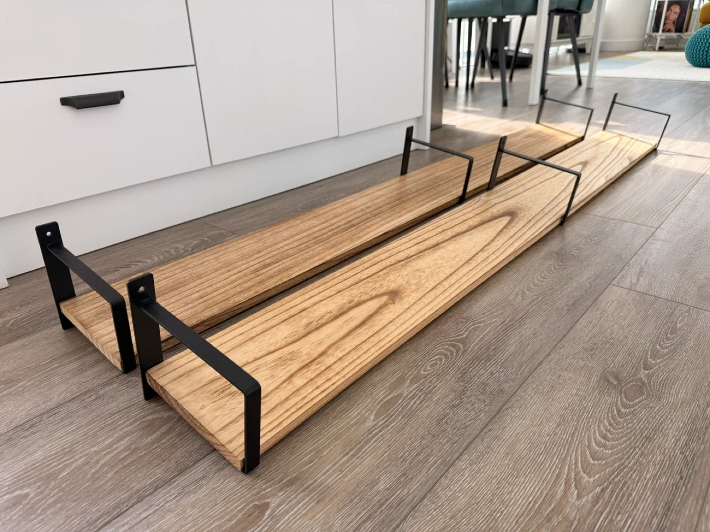 Set of 2 Wooden Floating Shelves