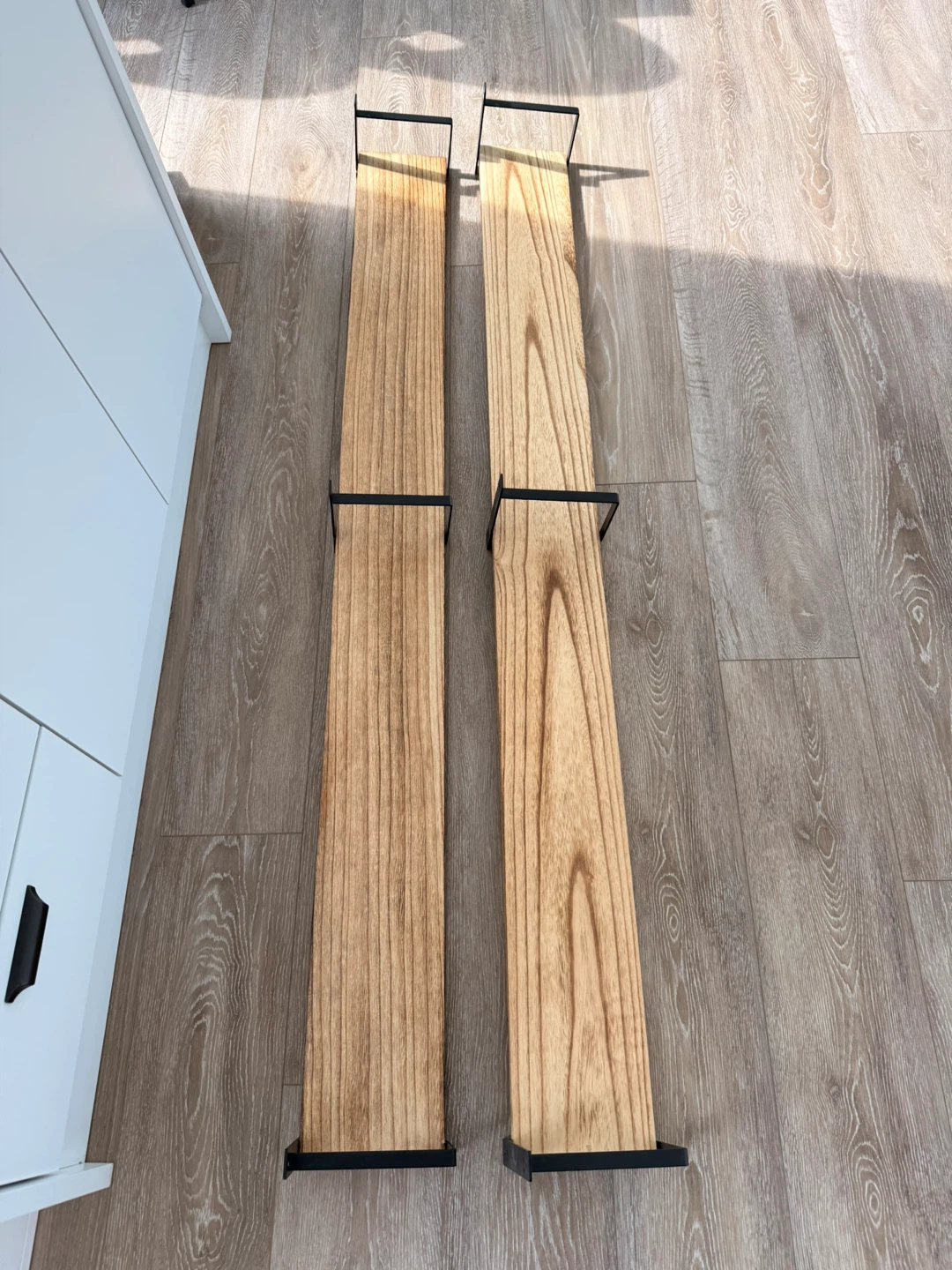 Set of 2 Wooden Floating Shelves - photo 2