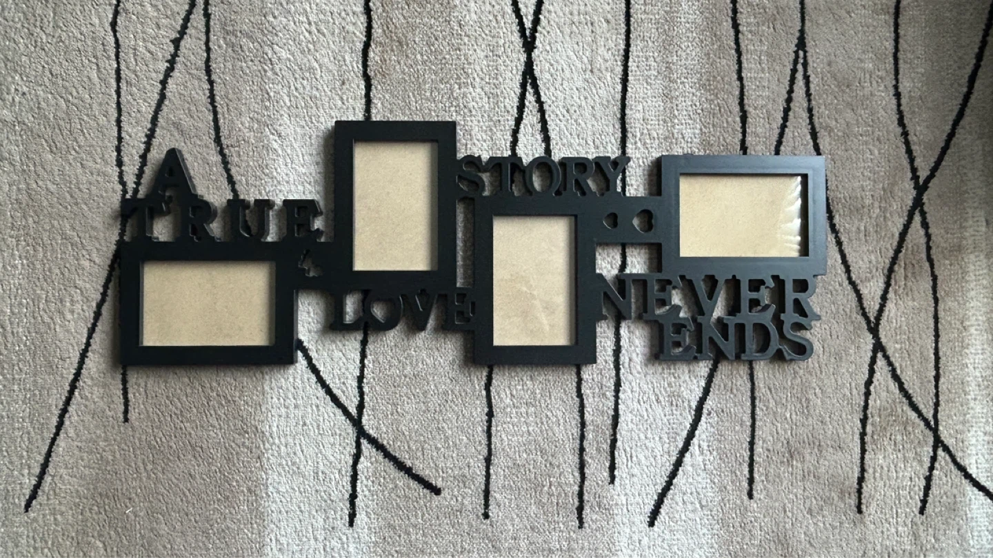 Collage Photo Frame - A True Love Story Never Ends