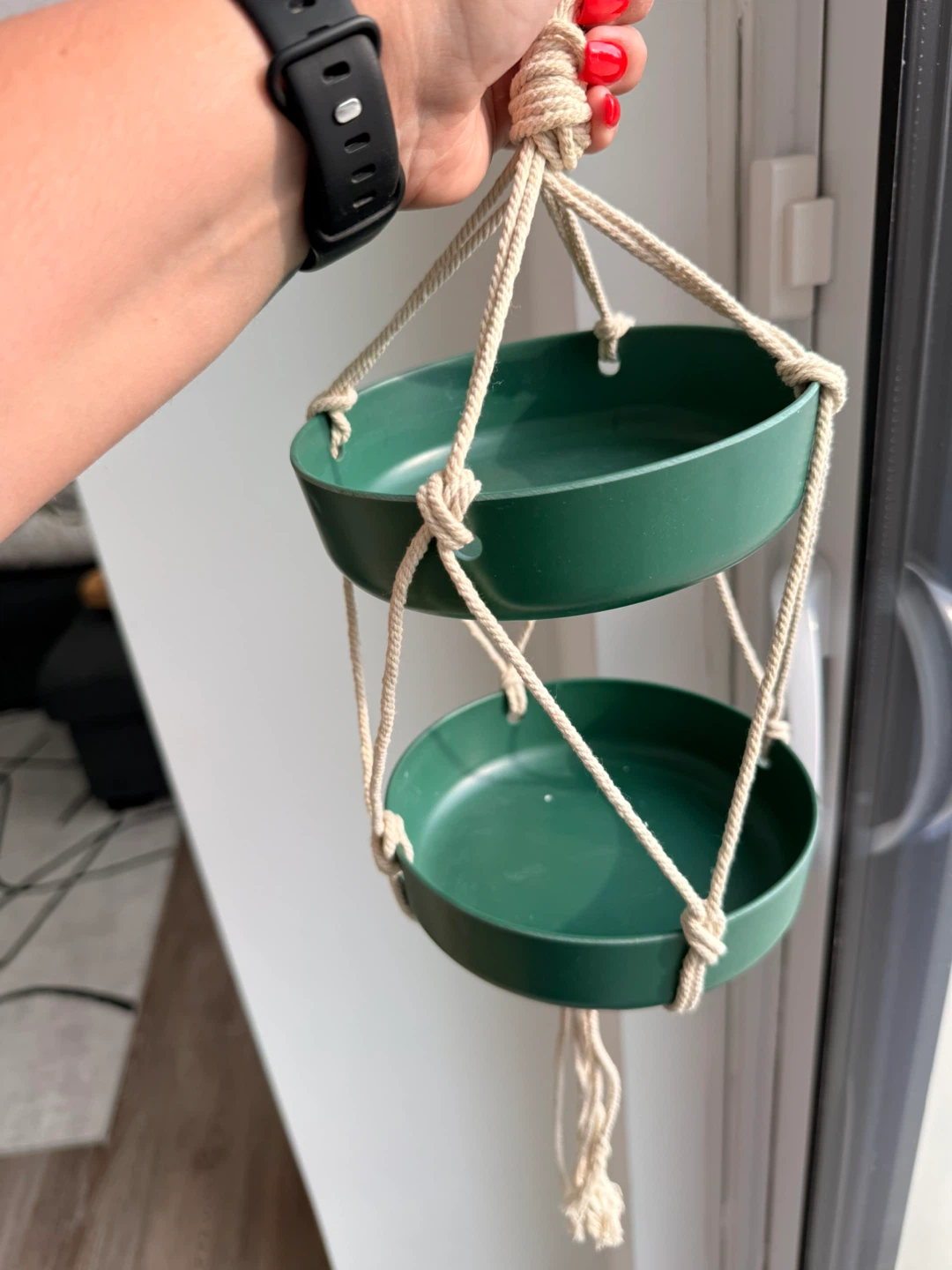Two-Tier Green Hanging bird feeder - photo 3