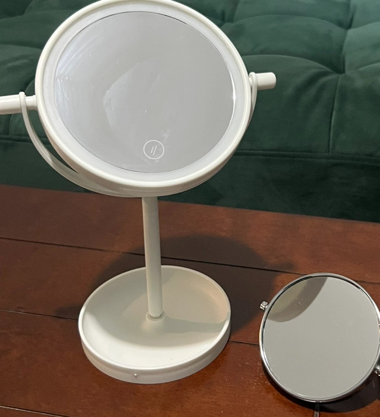 Mirror Bundle - White Vanity Mirror & Double-Sided Mirror - photo 2