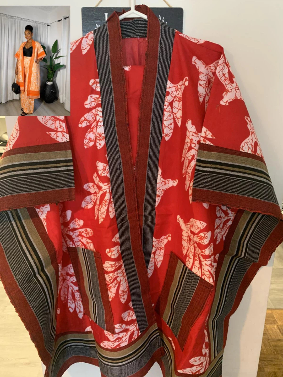 Ankara and Asoeke Kimono Jacket and pants