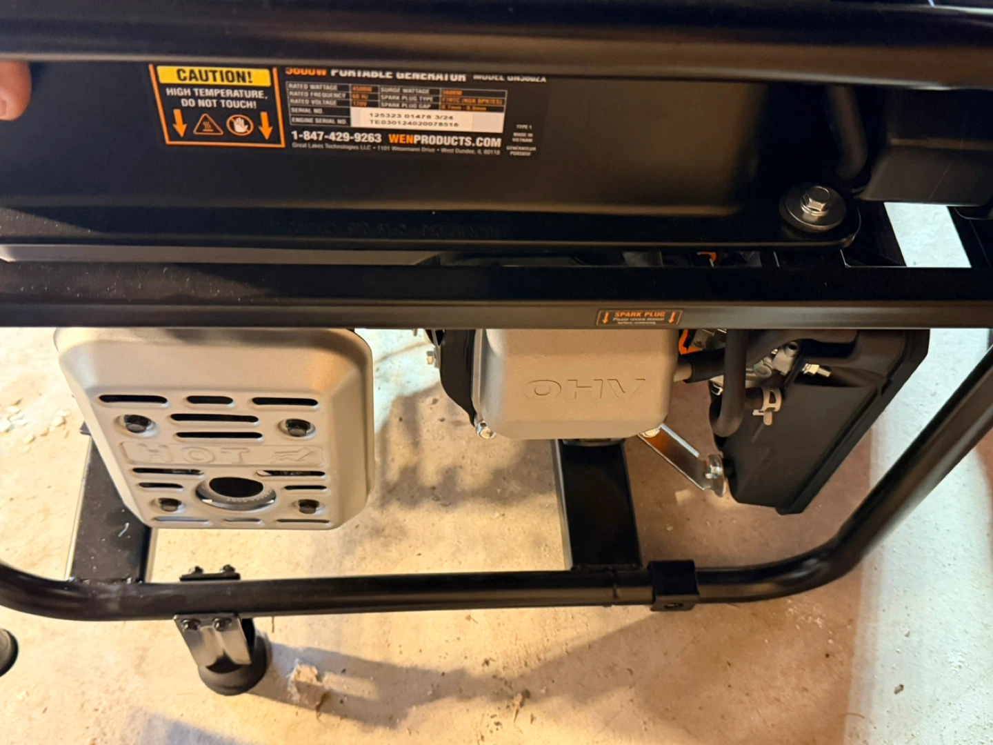 WEN 5600W Surge / 4500W Rated Portable Generator - photo 4