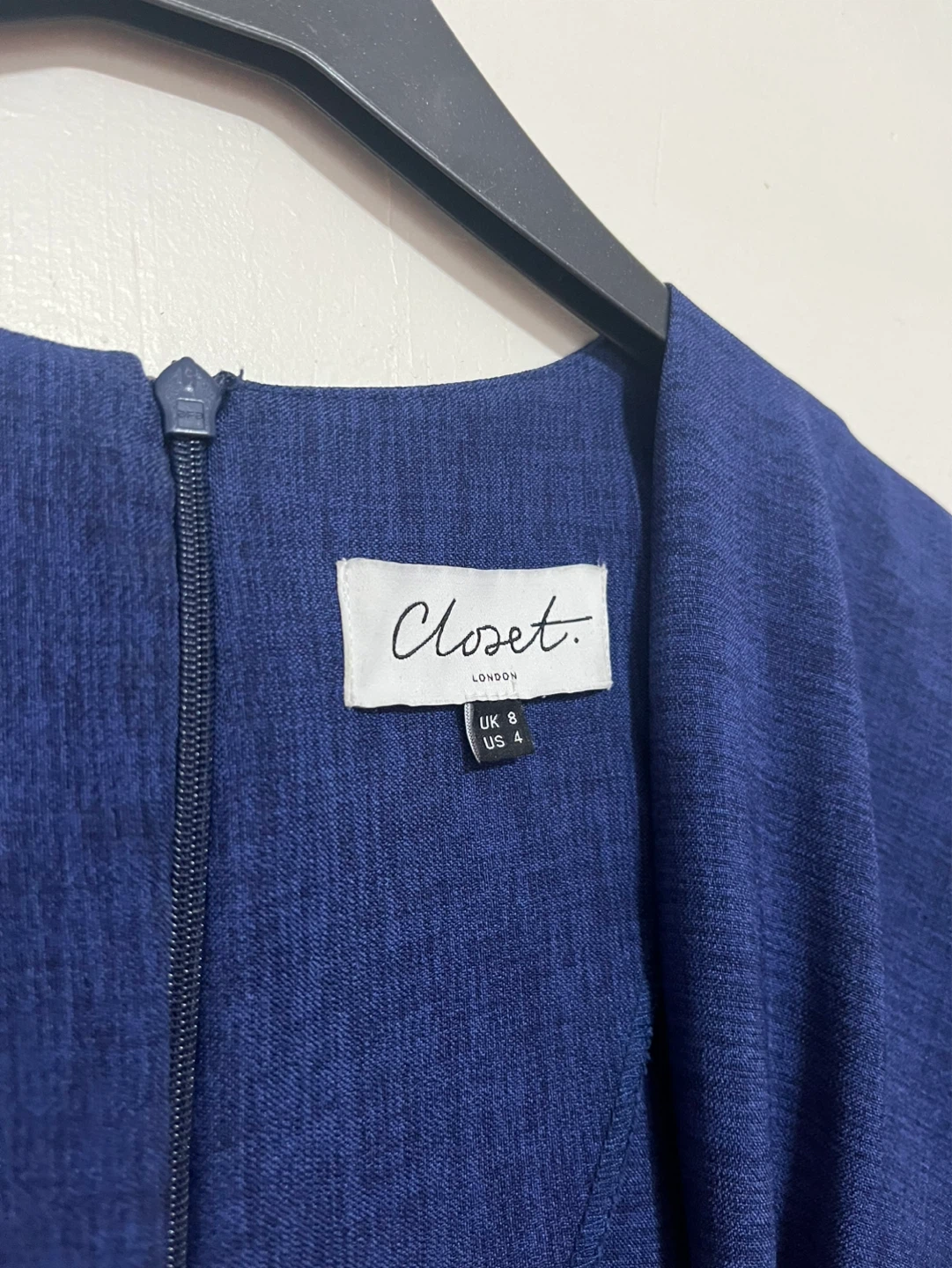 Closet London Blue Wrap Jumpsuit Size UK 8 / US 4 - photo 3
