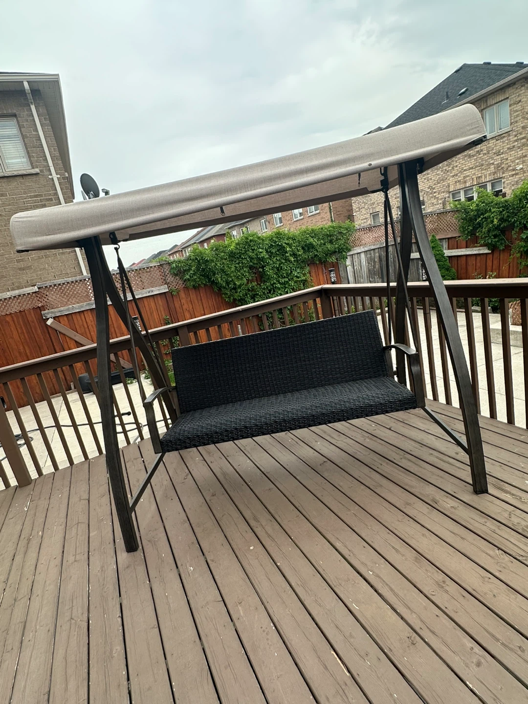 Outdoor Patio Swing with Canopy
