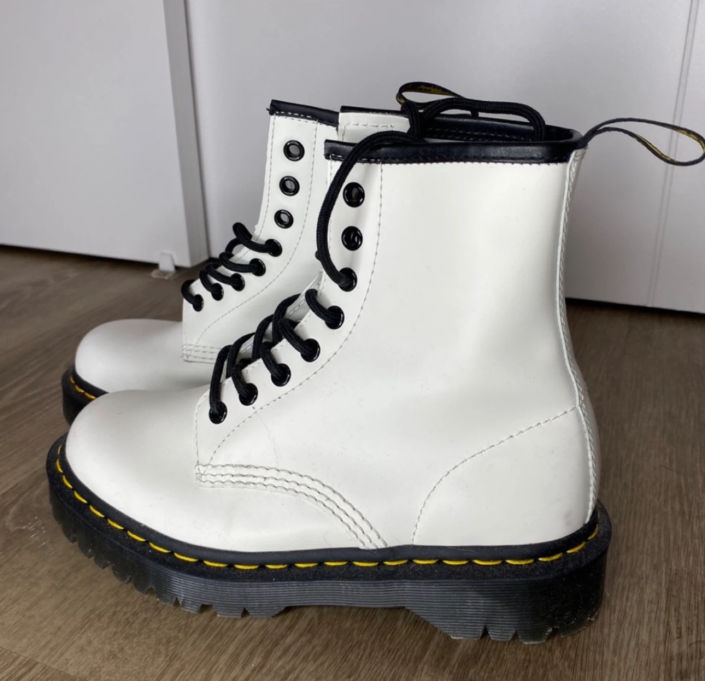 Dr. Martens White Platform Boots - photo 2