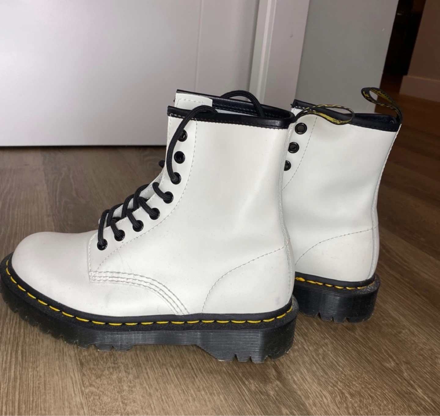 Dr. Martens White Platform Boots - photo 5