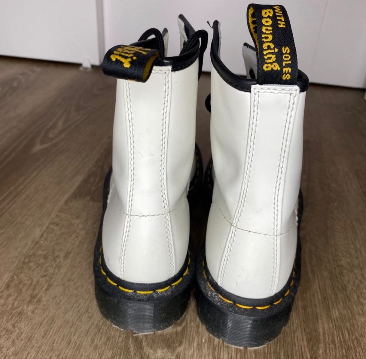 Dr. Martens White Platform Boots - photo 4