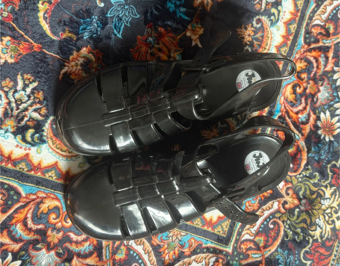 Juju Black Jelly Platform Sandals - photo 2