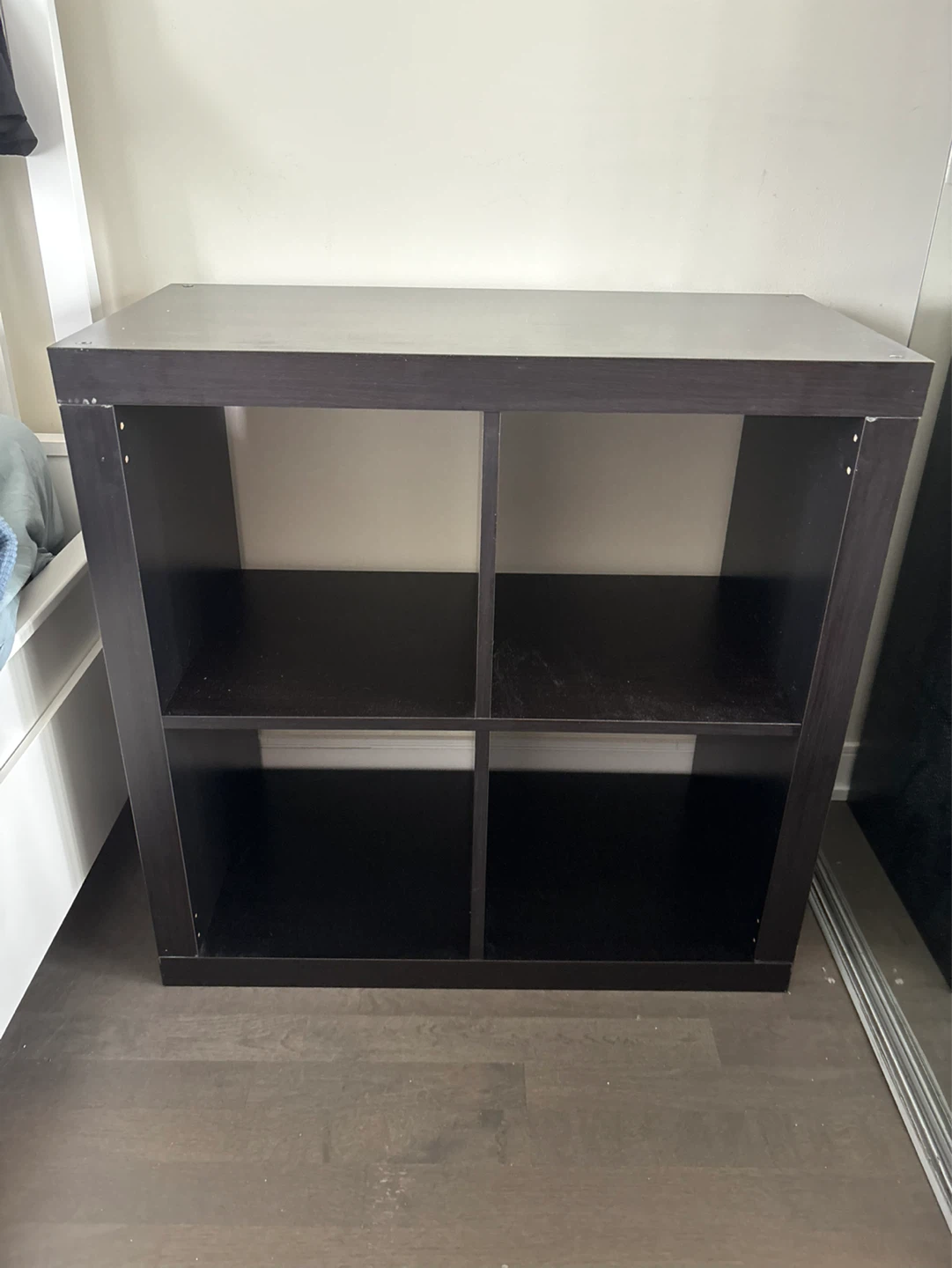 IKEA KALLAX 4-cube shelf unit, black-brown - photo 2