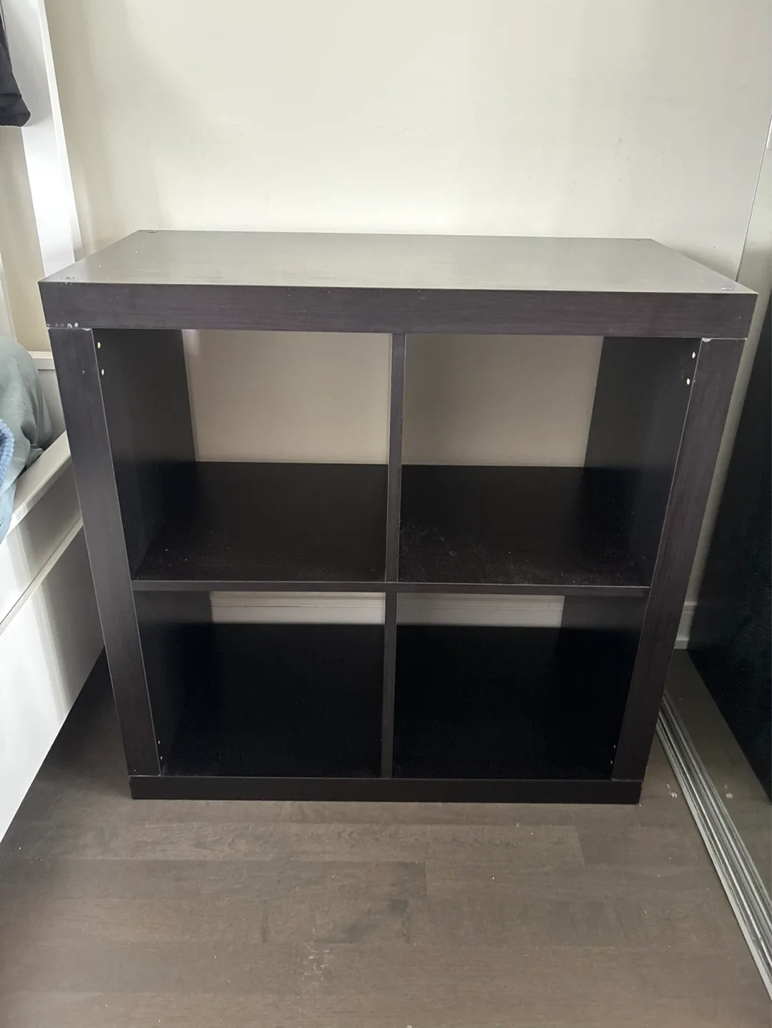 IKEA KALLAX 4-cube shelf unit, black-brown - photo 2