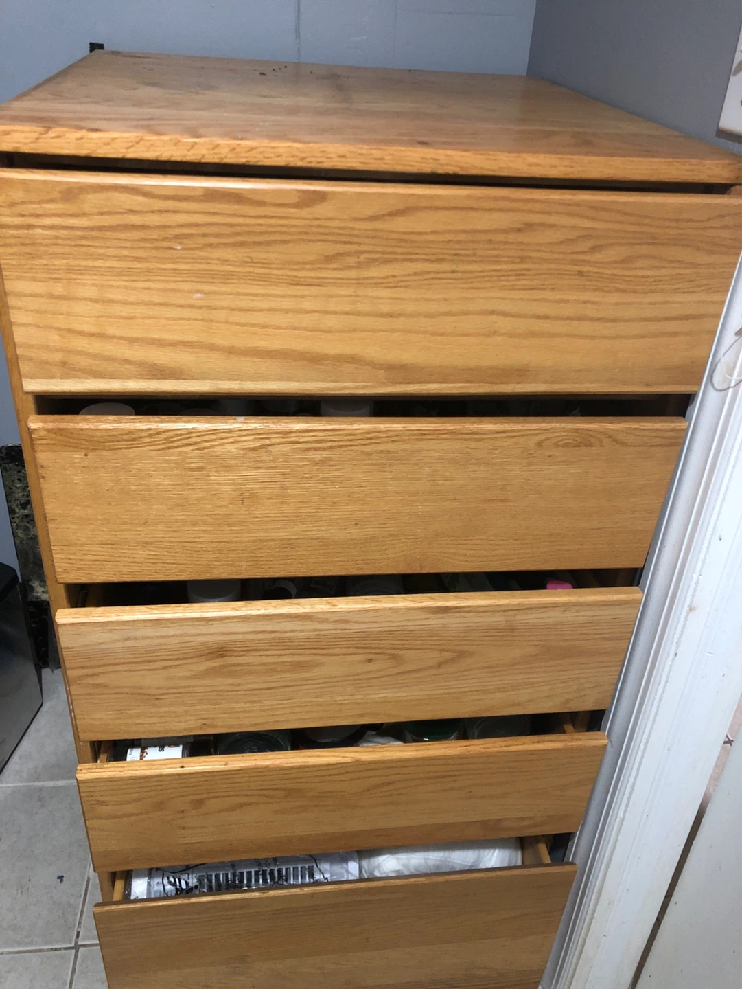 Wooden Dresser with 5 Drawers - photo 2