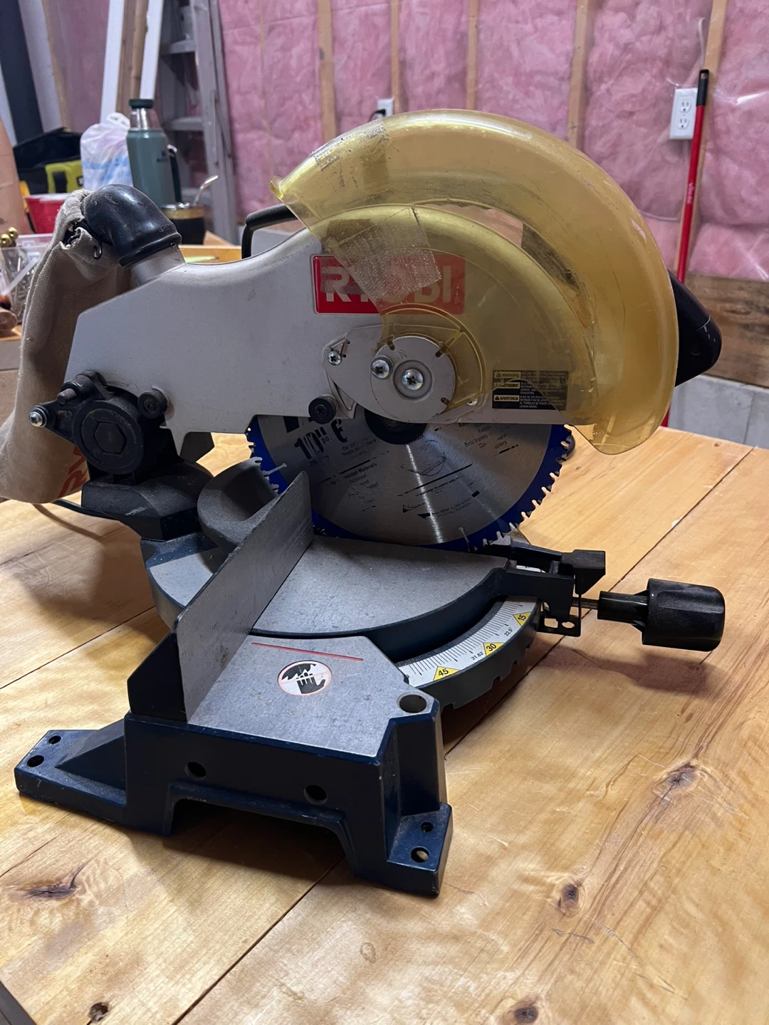 Ryobi 10-inch Compound Miter Saw. Safety guard to be teplacd - photo 3