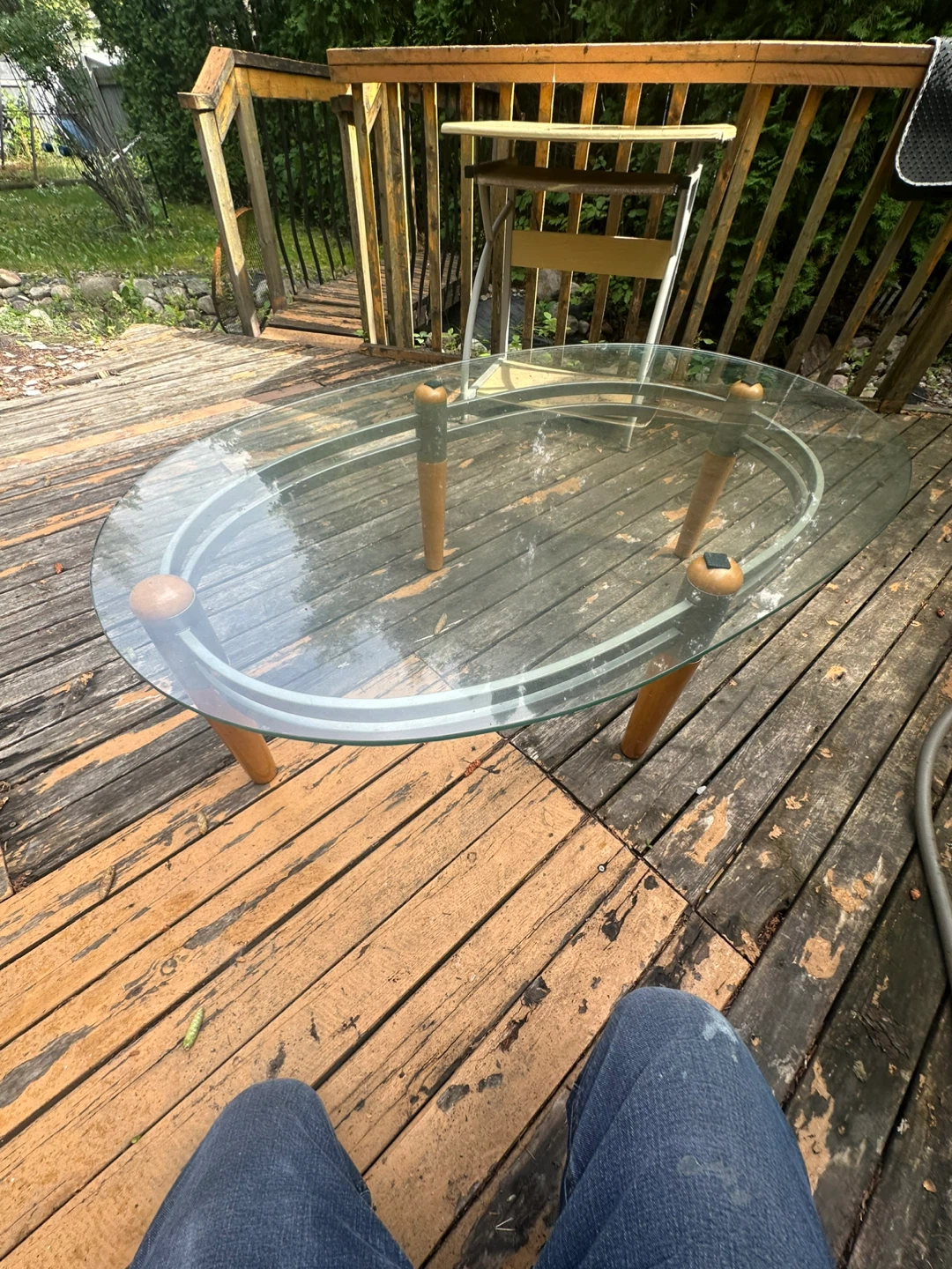 Glass Oval Coffee Table - photo 4